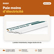 Tube LED T8 1,2 m 24W – lumière blanche 6500K | Akko Star - RAQO