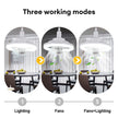 Ventilateur de Plafond LED 2-en-1 avec Télécommande - RAQO