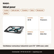 Ventilateur extracteur industriel carré 10
