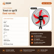 Ventilateur Rechargeable iLUX – 18