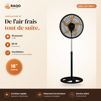 Ventilateur sur Pied iLUX – 18" | LXF-1863 P