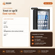 Vitrine Réfrigérée iLUX – 193 L - RAQO (fiche technique)