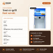 Vitrine Réfrigérée iLUX – 233 L - RAQO (fiche technique)