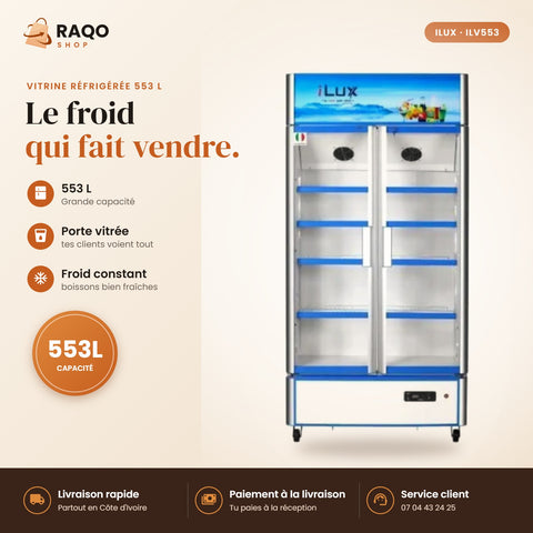 Vitrine Réfrigérée iLUX – 553 L - RAQO