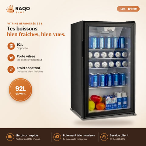 Vitrine Réfrigérée iLUX – 92 L - RAQO